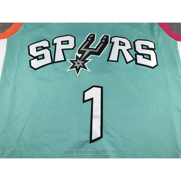 Camiseta San Antonio Spurs Victor Wembanyama #1 Ciudad 2022-23 Verde